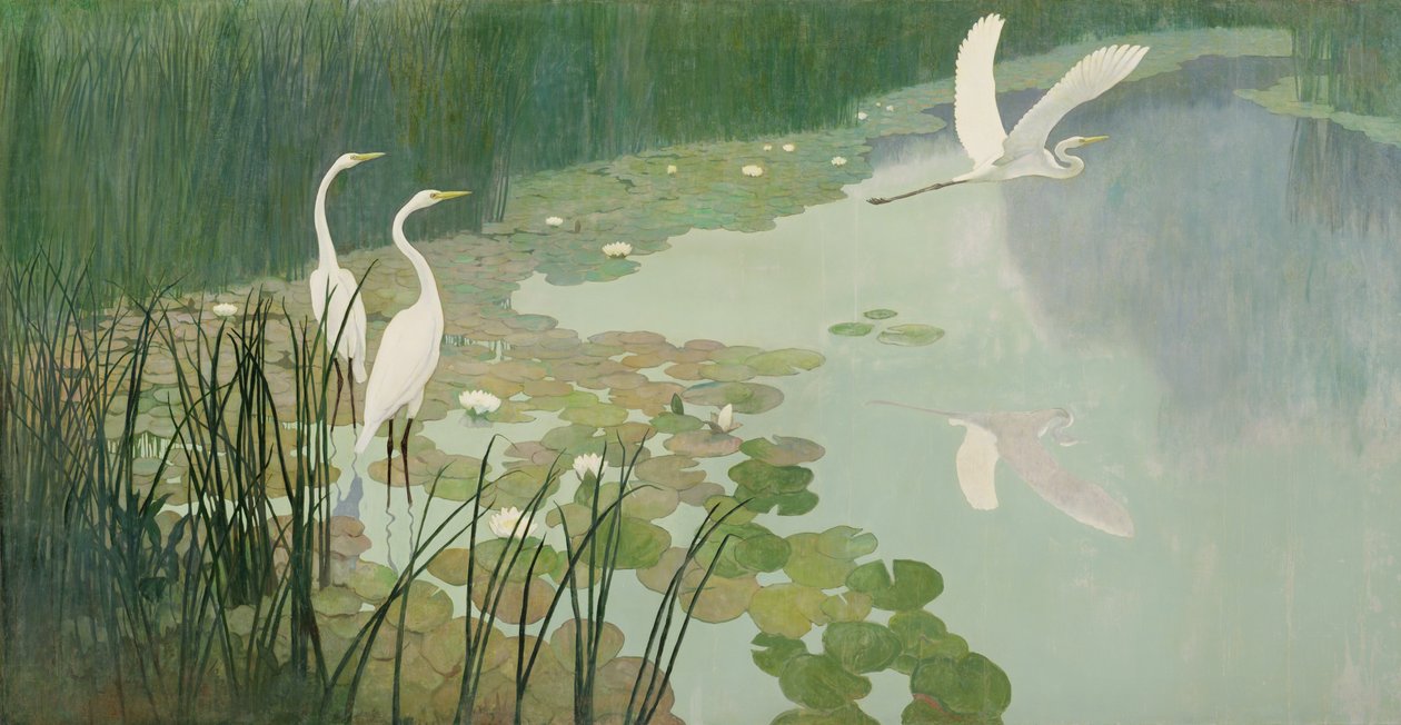 Häger på sommaren, 1941 av Newell Convers Wyeth