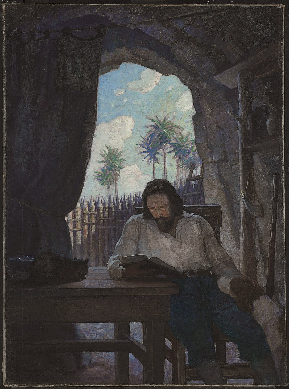 På morgonen tog jag Bibeln; och med början i Nya testamentet började jag... av Newell Convers Wyeth