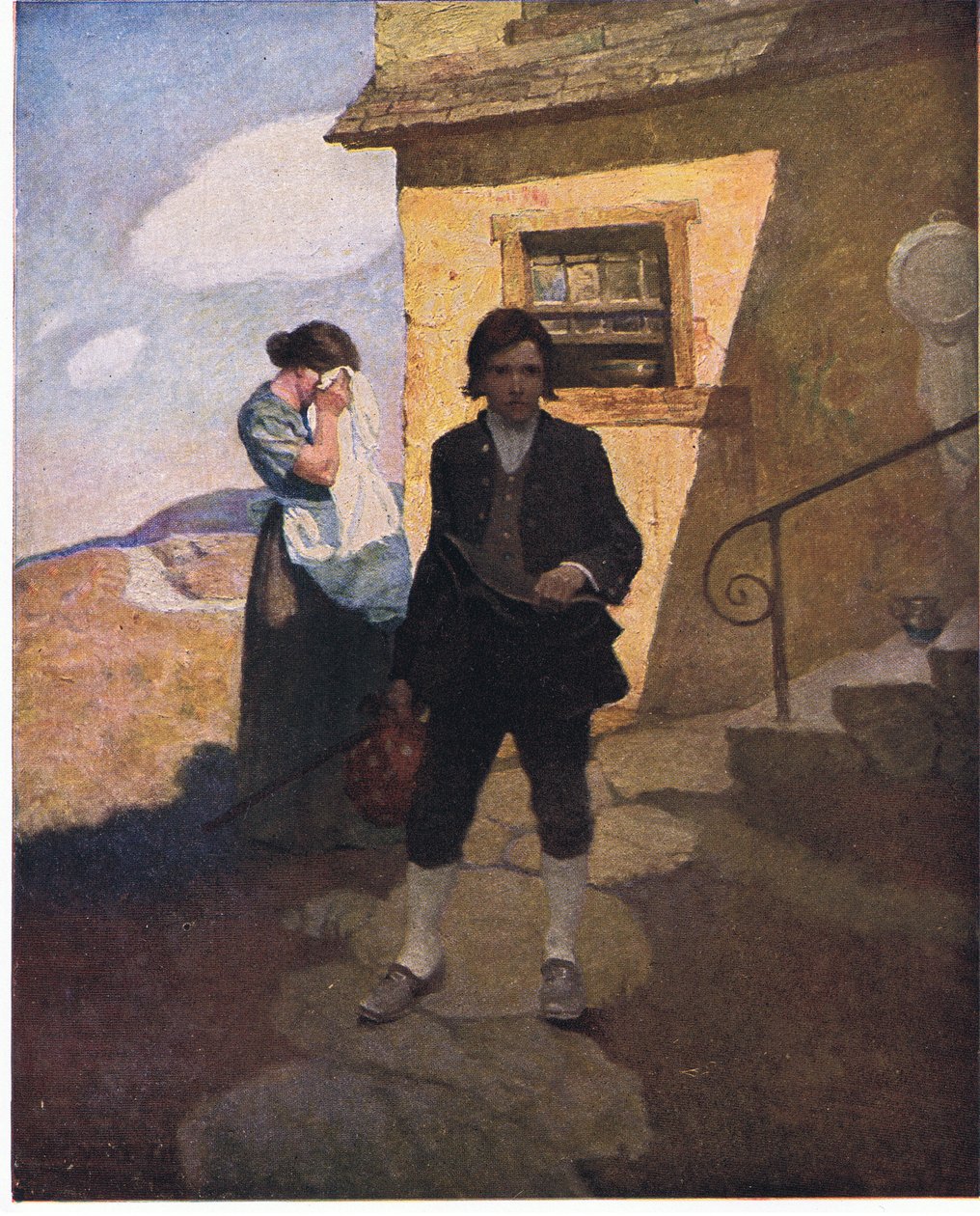 Jim Hawkins lämnar hemmet: Jag sa hejdå till min mamma och viken av Newell Convers Wyeth