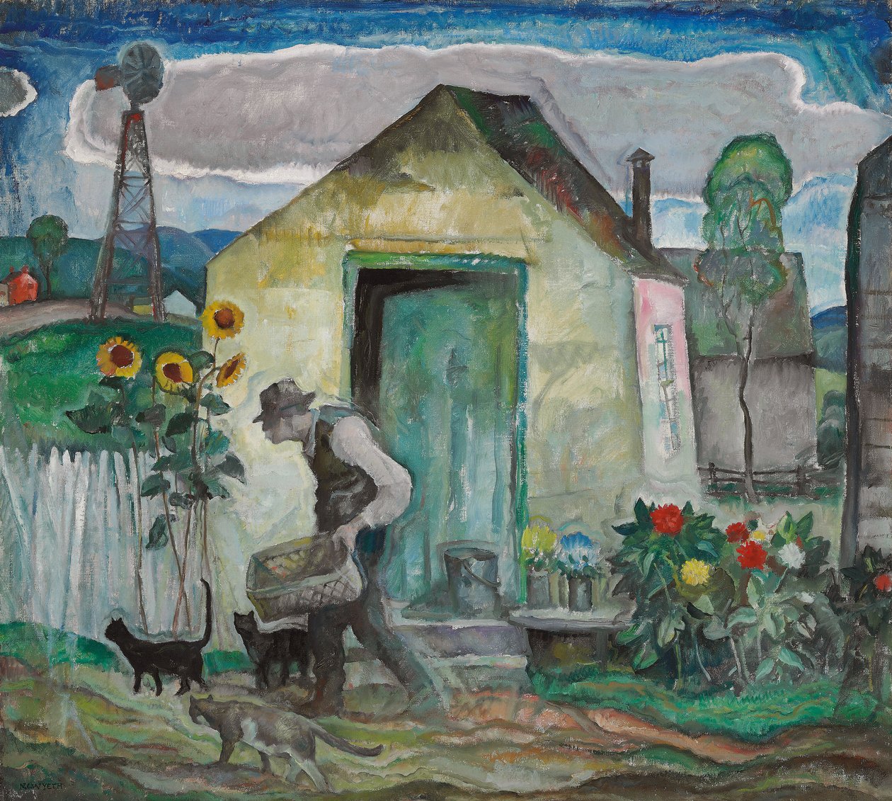 Old Albert, ca 1928 (olja på duk) av Newell Convers Wyeth