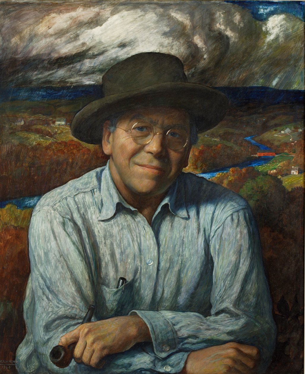 Självporträtt av Newell Convers Wyeth