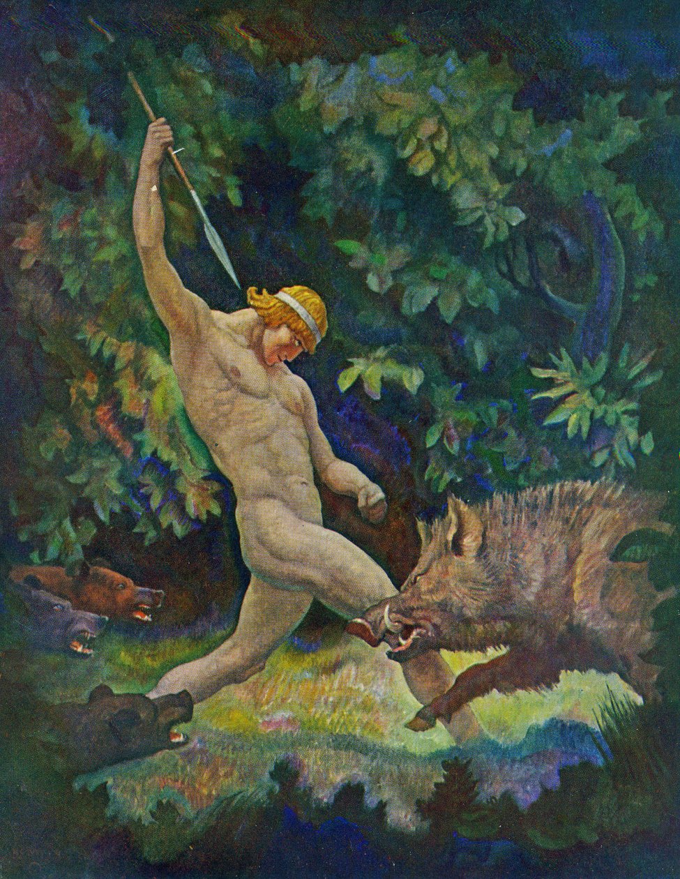 Galtjakten, 1929 av Newell Convers Wyeth