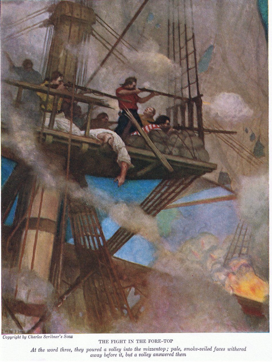 Kampen om toppen, 1928 av Newell Convers Wyeth