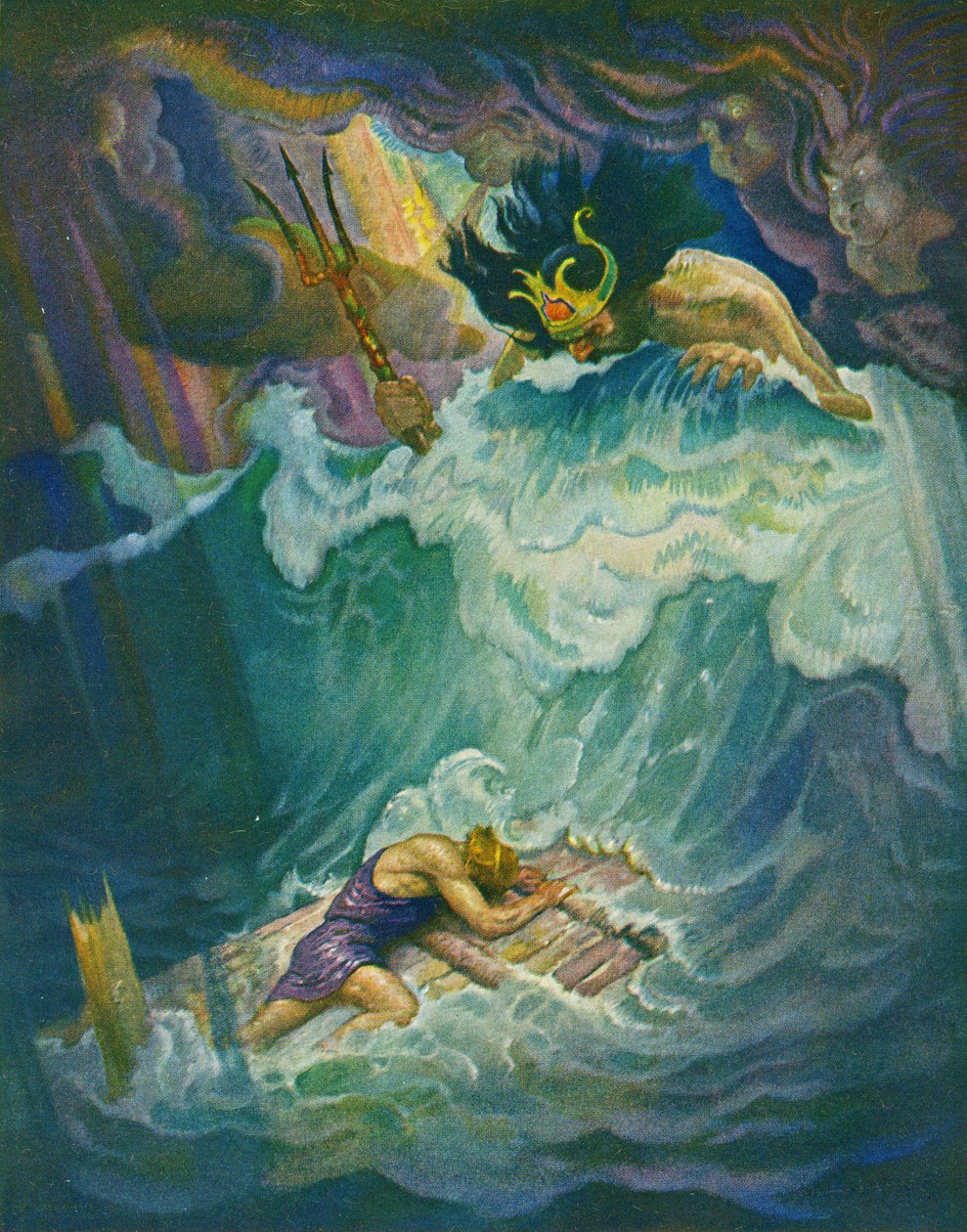 Odysseus flotte av Newell Convers Wyeth