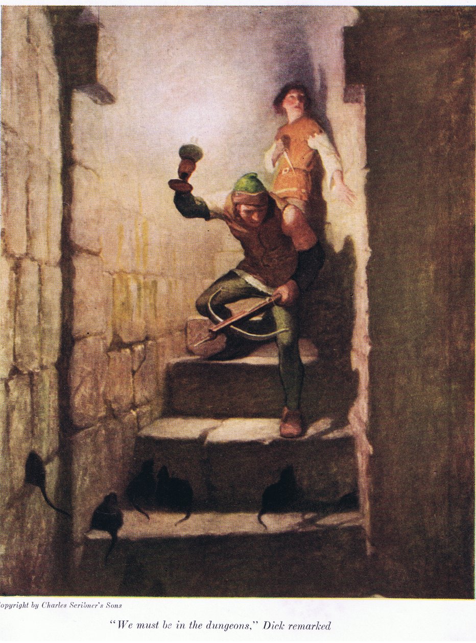 Vi måste vara i fängelsehålorna, anmärkte Dick, 1916 av Newell Convers Wyeth
