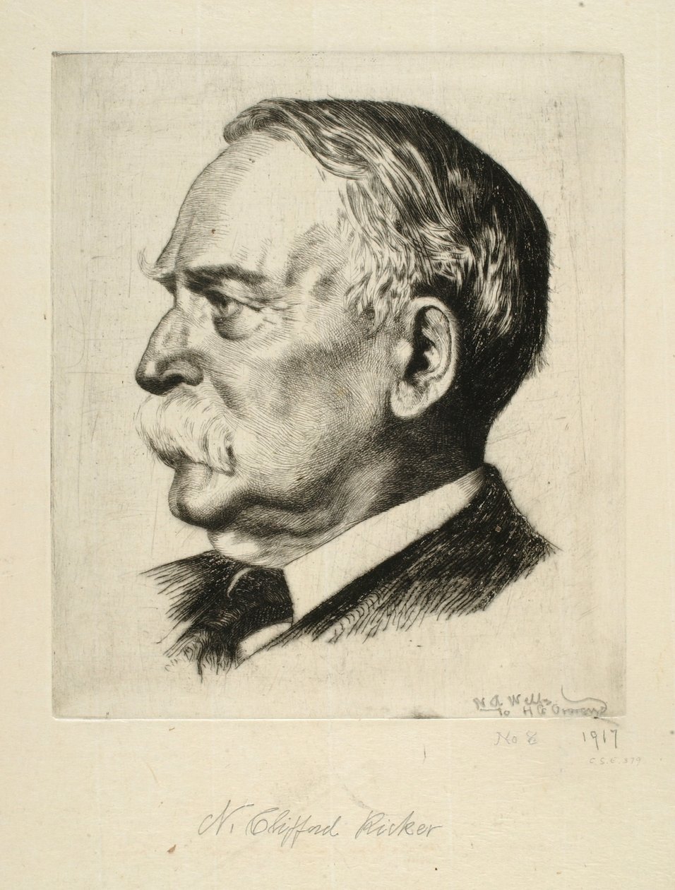 Porträtt av N. Clifford Ricker av Newton A. Wells