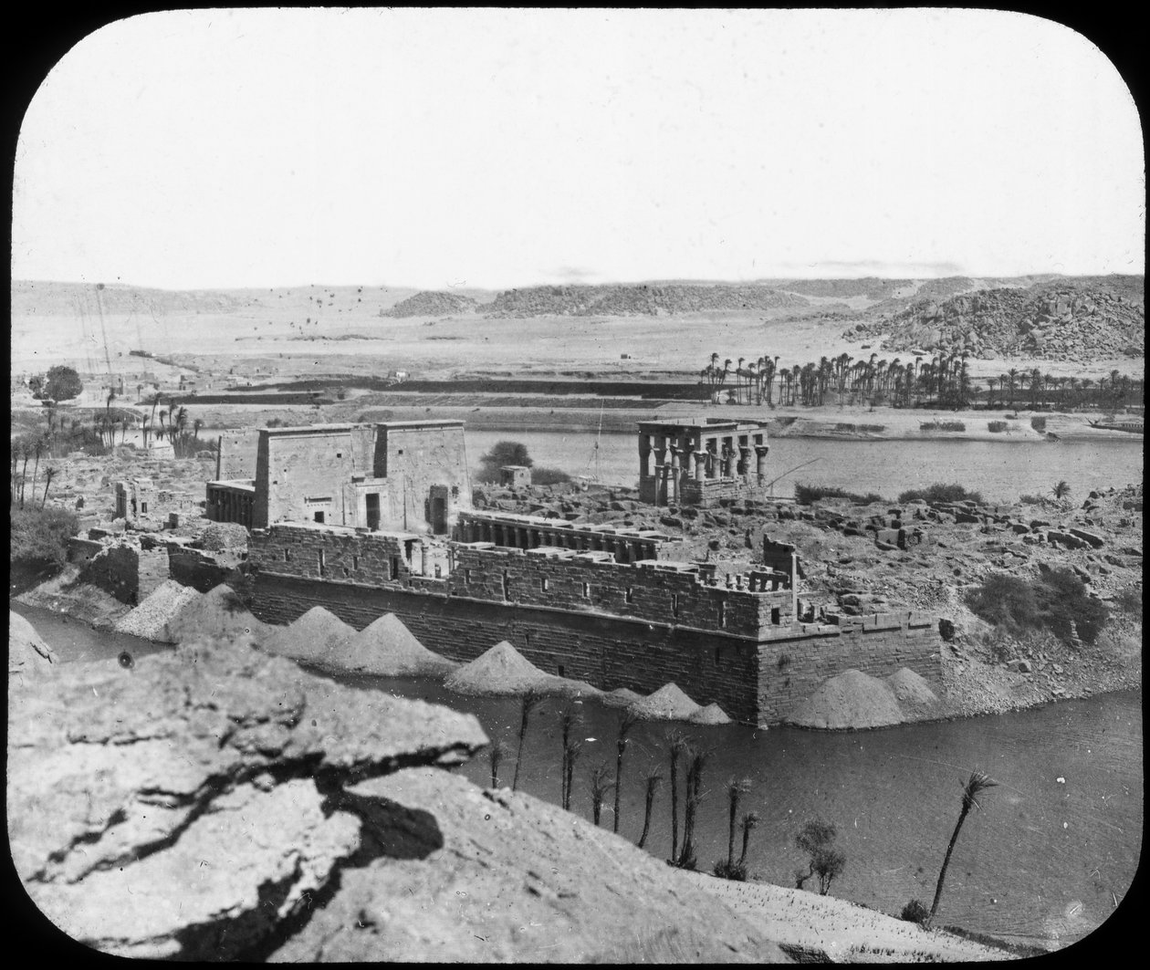 Allmän bild av ruiner, Philae, Egypten, c1890. av Newton and Co