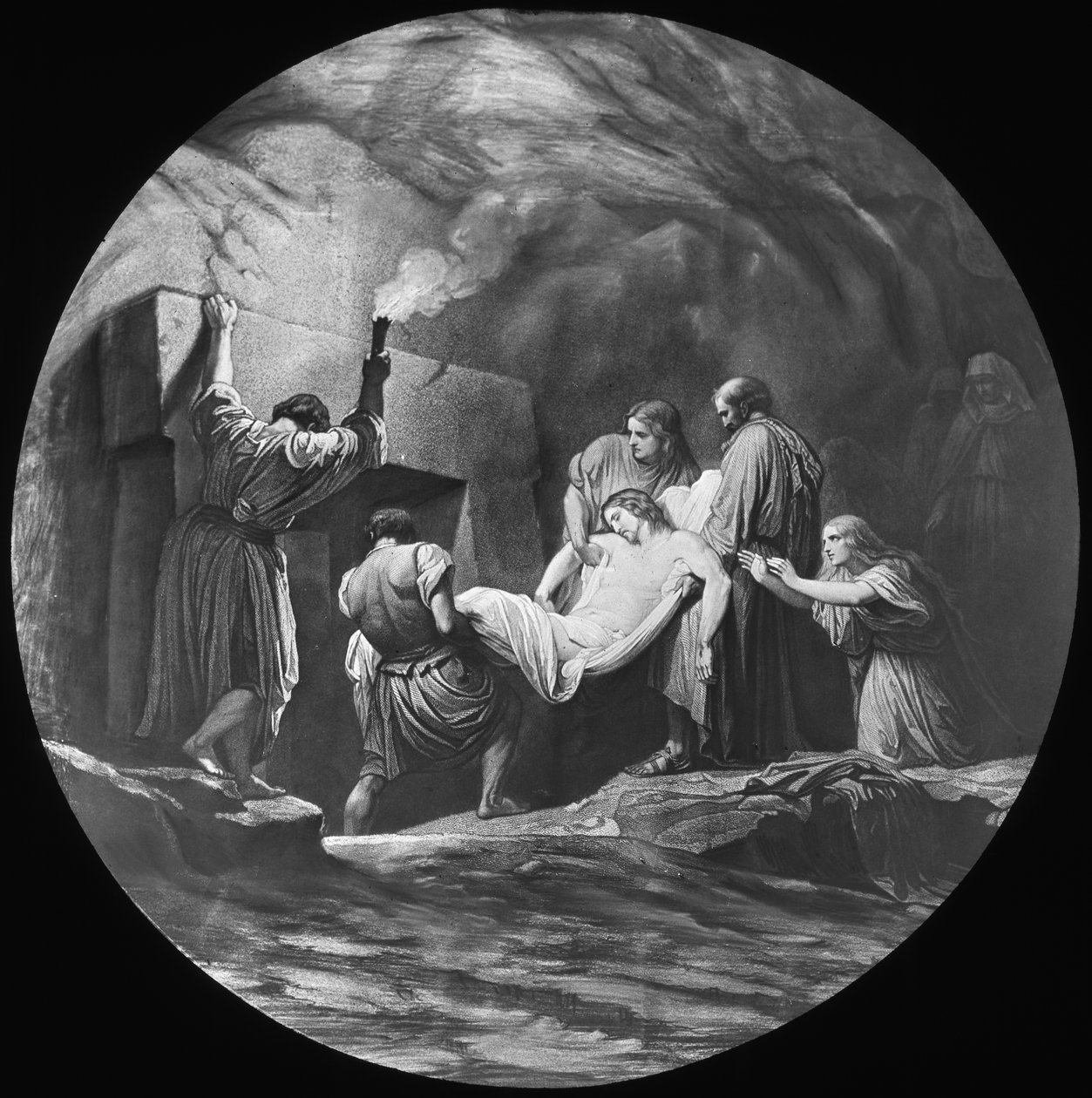 Kristi gravläggning, 1800- eller 1900-talet. av Newton and Co