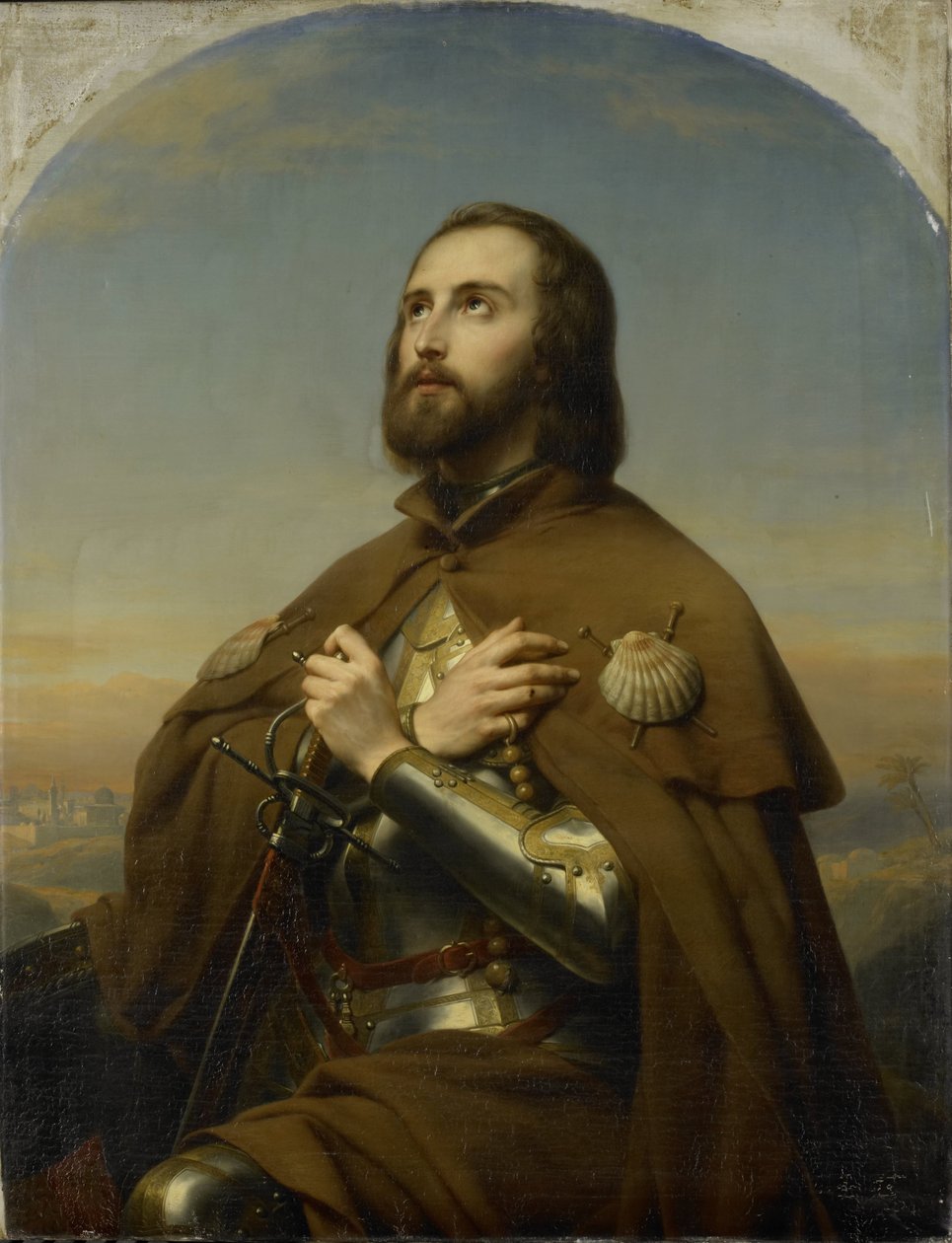 Eberhard (1445-96), hertig av Würtemberg, som pilgrim i det heliga landet av Nicaise de Keyser