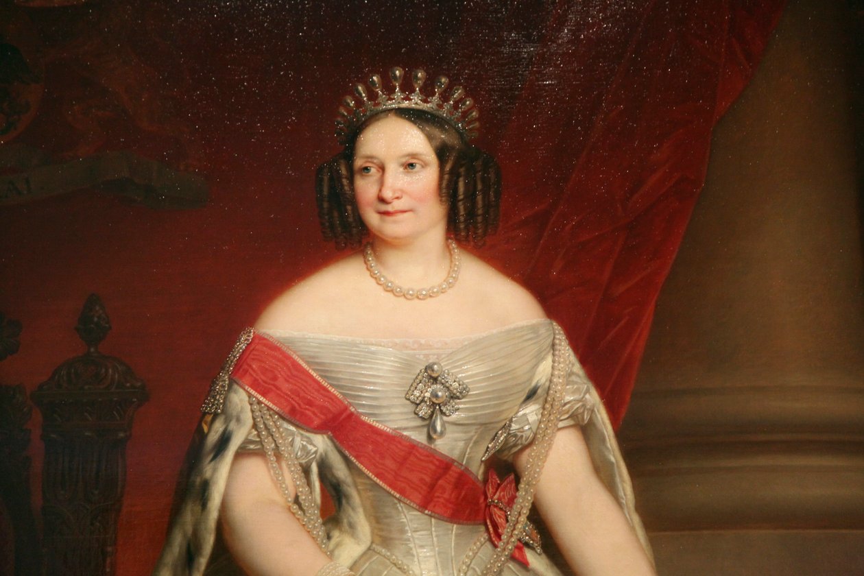 "Porträtt av storhertiginnan Anna Pavlovna", 1849. av Nicaise de Keyser