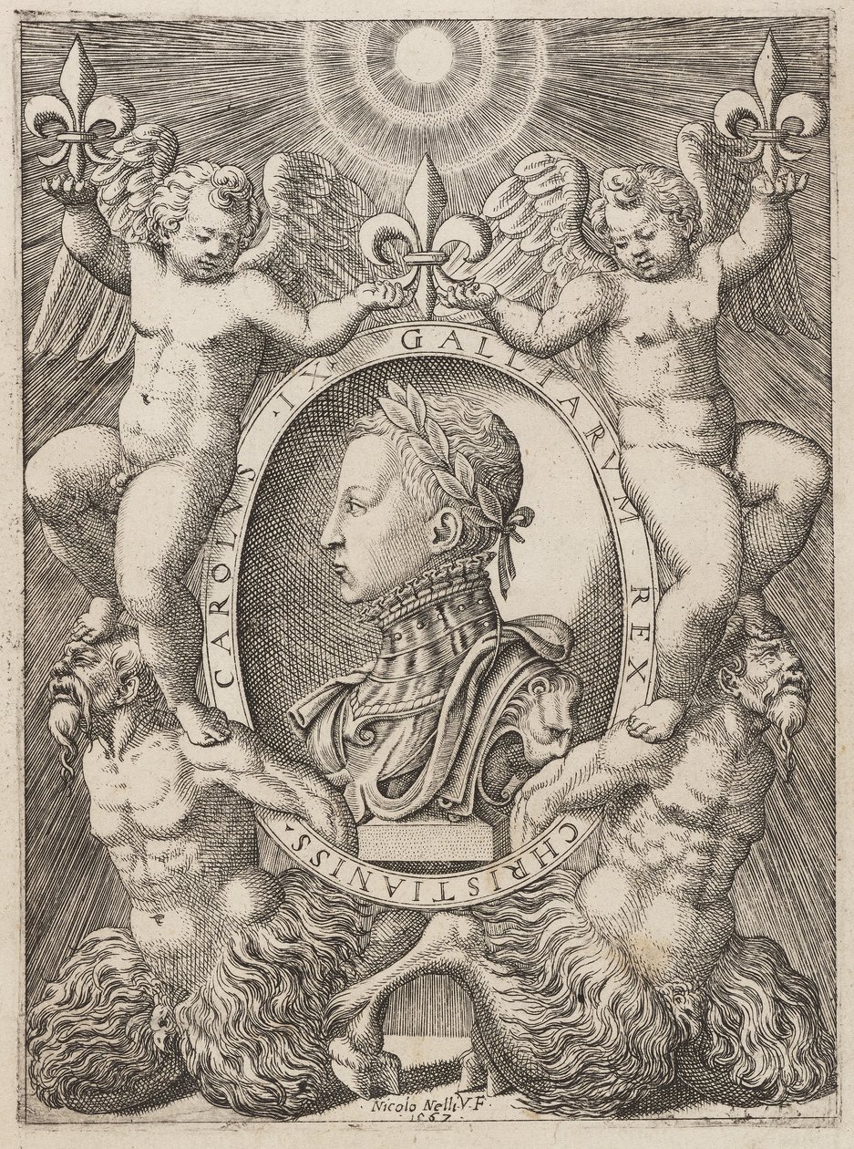 Charles IX av Frankrike, pub. c.1567 av Niccolò Nelli