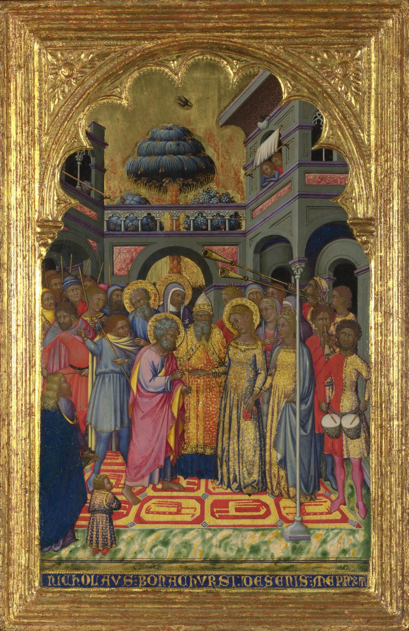 Jungfruns bröllop, ca 1380 av Niccolò di Bonaccorso