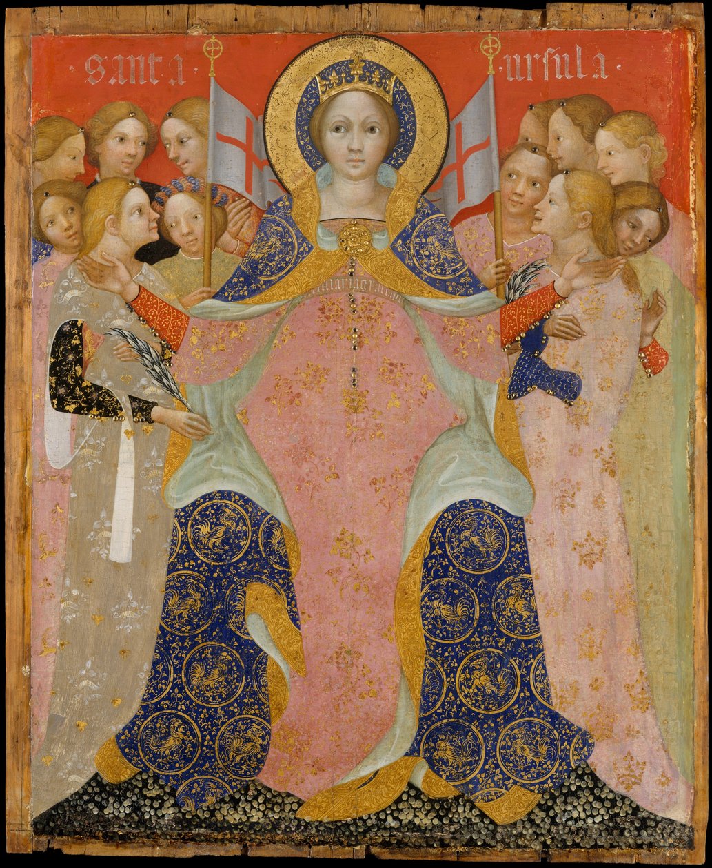 Saint Ursula och hennes jungfrur, ca. 1410. av Niccolò di Pietro