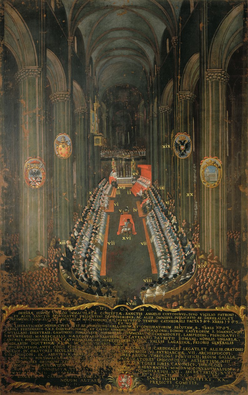 Konciliet i Trents avslutande möte 1563, 1563 av Niccolo Dorigati
