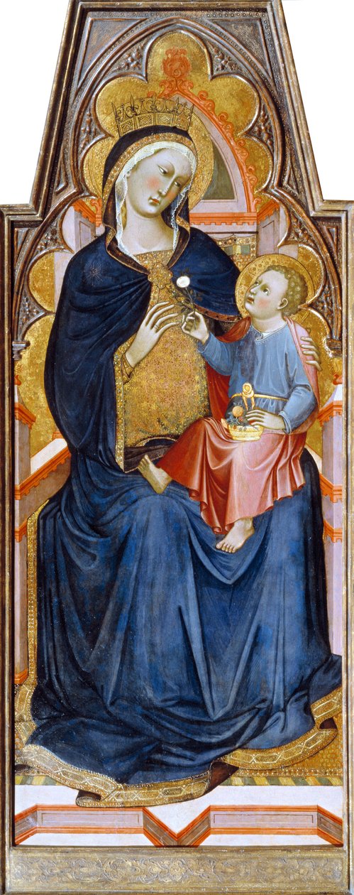 Madonna och barn, 1387 (tempera och guld på trä) av Niccolo di Buonaccorso