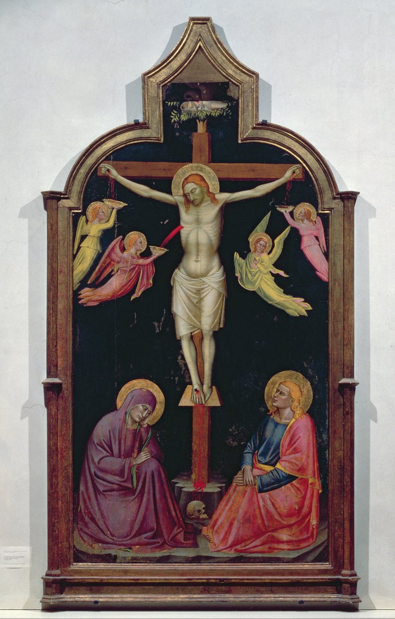 Korsfästelsen (tempera på panel) av Niccolò Pietro di Gerini