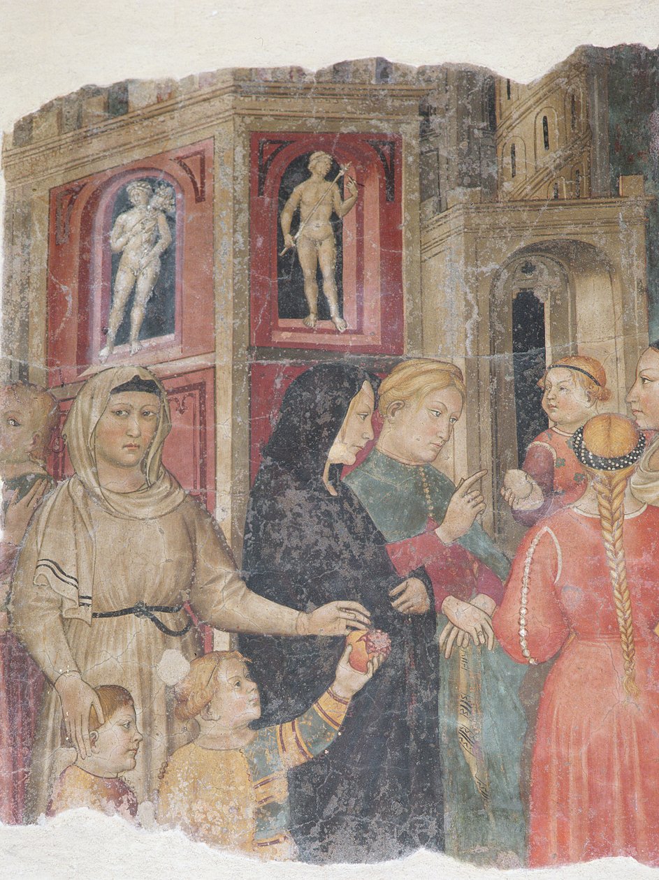 Detalj från Captains of Mercy, 1386 av Niccolò Pietro di Gerini