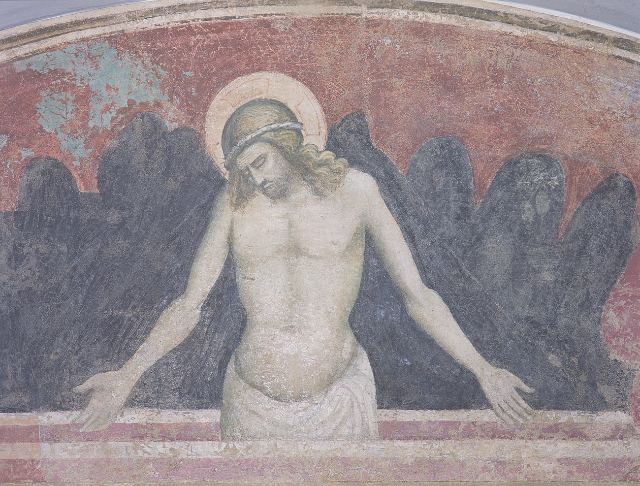 Kristus i fromhet, 1365-70 av Niccolo di Tommaso