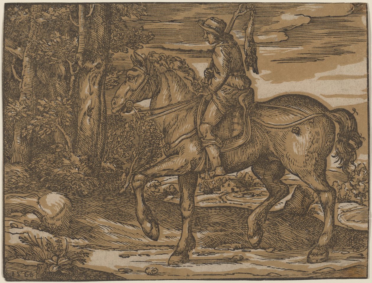 Jägare till häst av Niccolo Boldrini