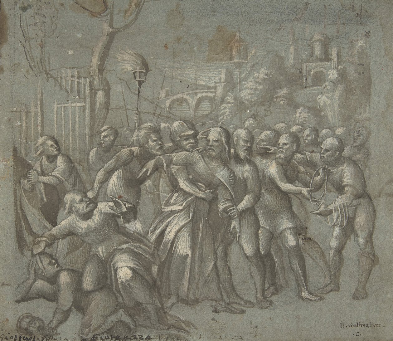 Kristi arrestering, ca. 1545-46. av Niccolo Giolfino