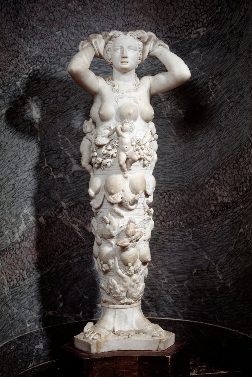 Allegori av naturen. Marmorskulptur av Niccolo Tribolo (1500-1550) av Niccolo Tribolo