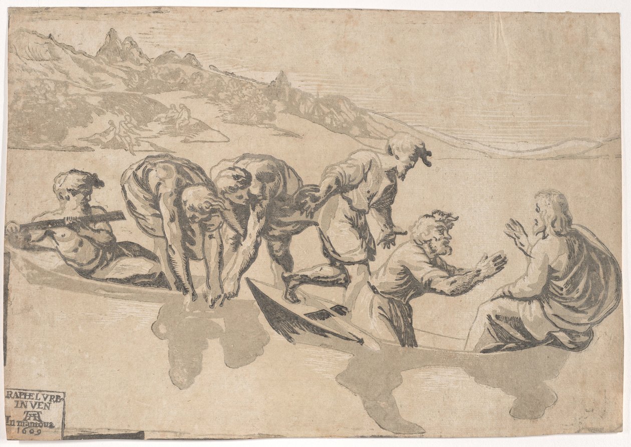 The Miraculous Draft of Fishes, 1540-1550 ompublicerad 1609., 1540-1550 ompublicerad 1609. av Niccolo Vicentino