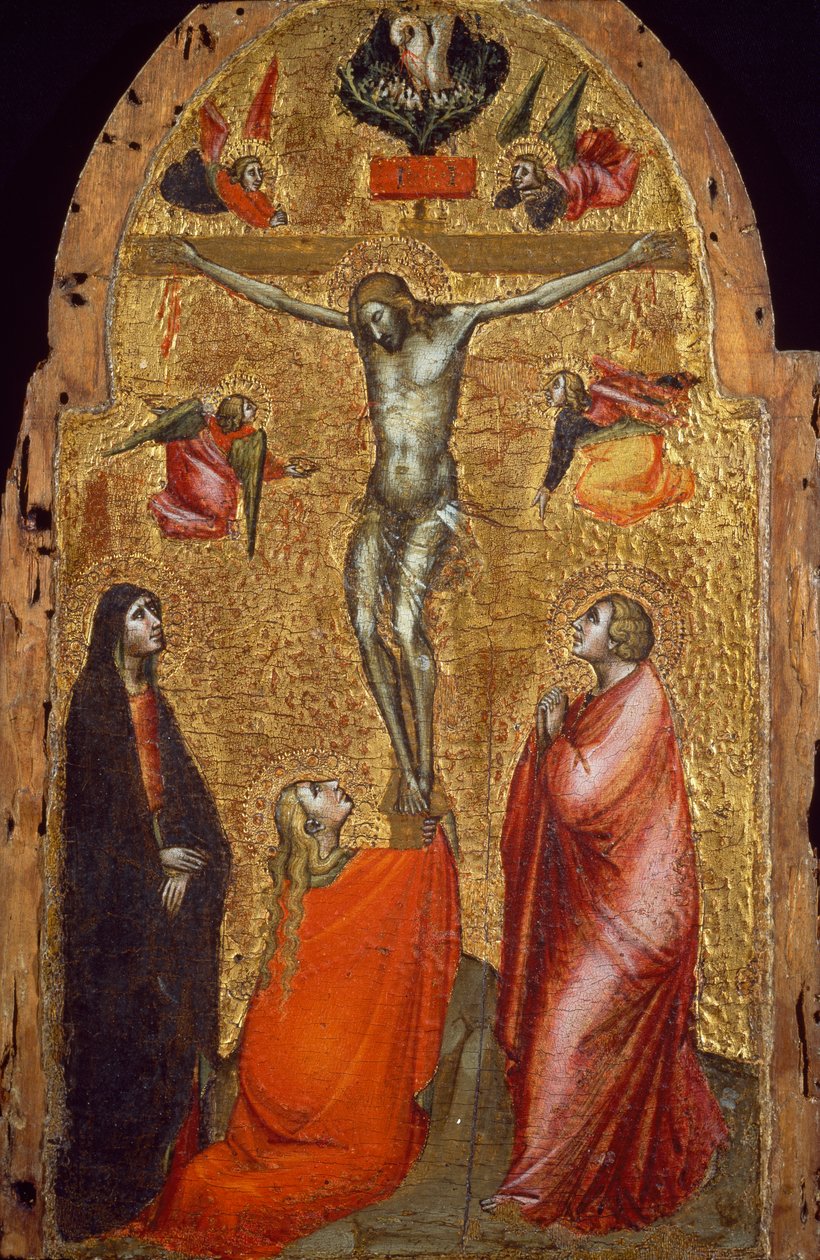 Korsfästelse, av Niccolo di Pietro Gerini (död ca 1415-1416), panel. av Niccolo di Pietro Gerini