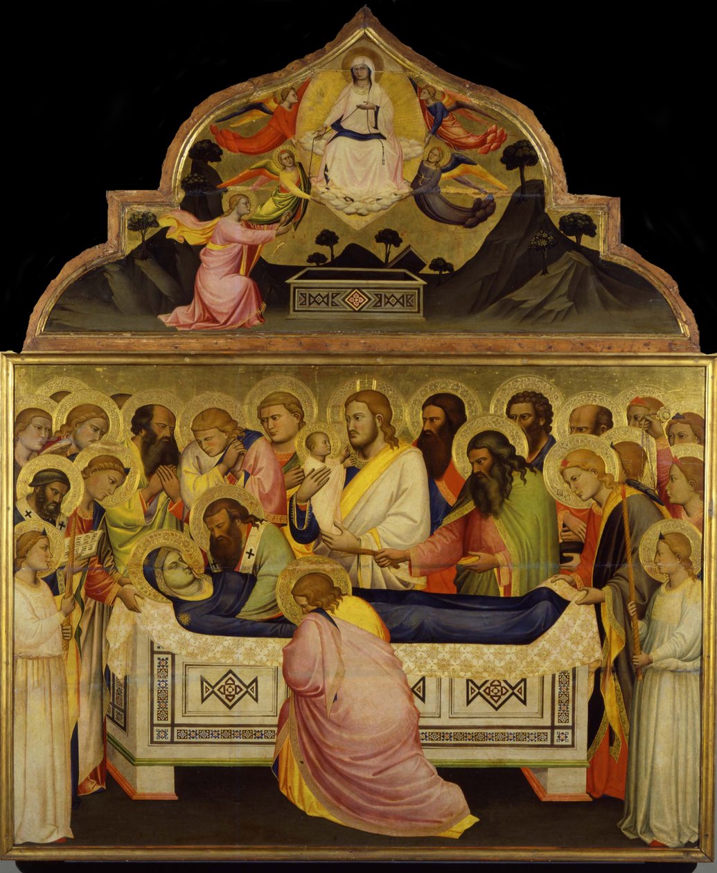 Jungfruns död, ca 1370-1375 av Niccolo di Pietro Gerini