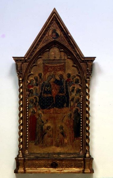 Jungfruns kröning (tempera på panel) av Niccolo di Tommaso