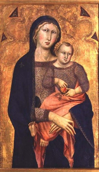 Madonna och barn av Niccolo di ser Sozzo Tegliacci