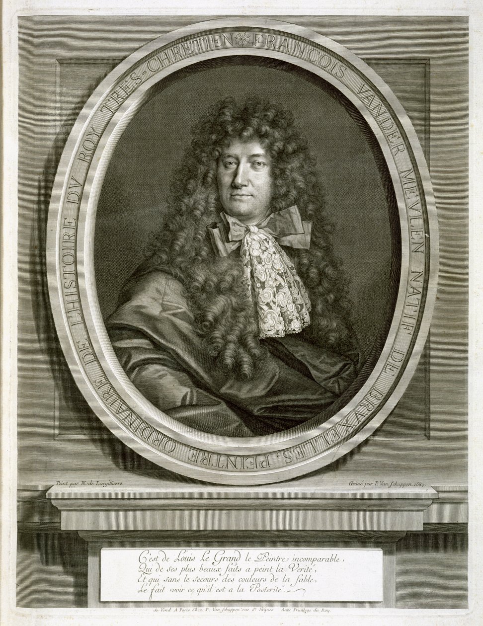 Adam Frans van der Meulen, na vaneina e Pierre Louis van Schuppen (1627-1702) 1687 swed av Nicolas de Largillière