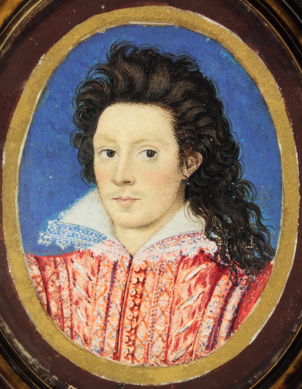 John Harington, 2nd Lord Harington of Exton (akvarell på veläng) av Nicholas (attr.to) Hilliard