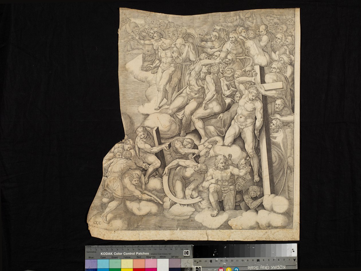 Scen från The Last Judgment av Nicholas Beatrizet