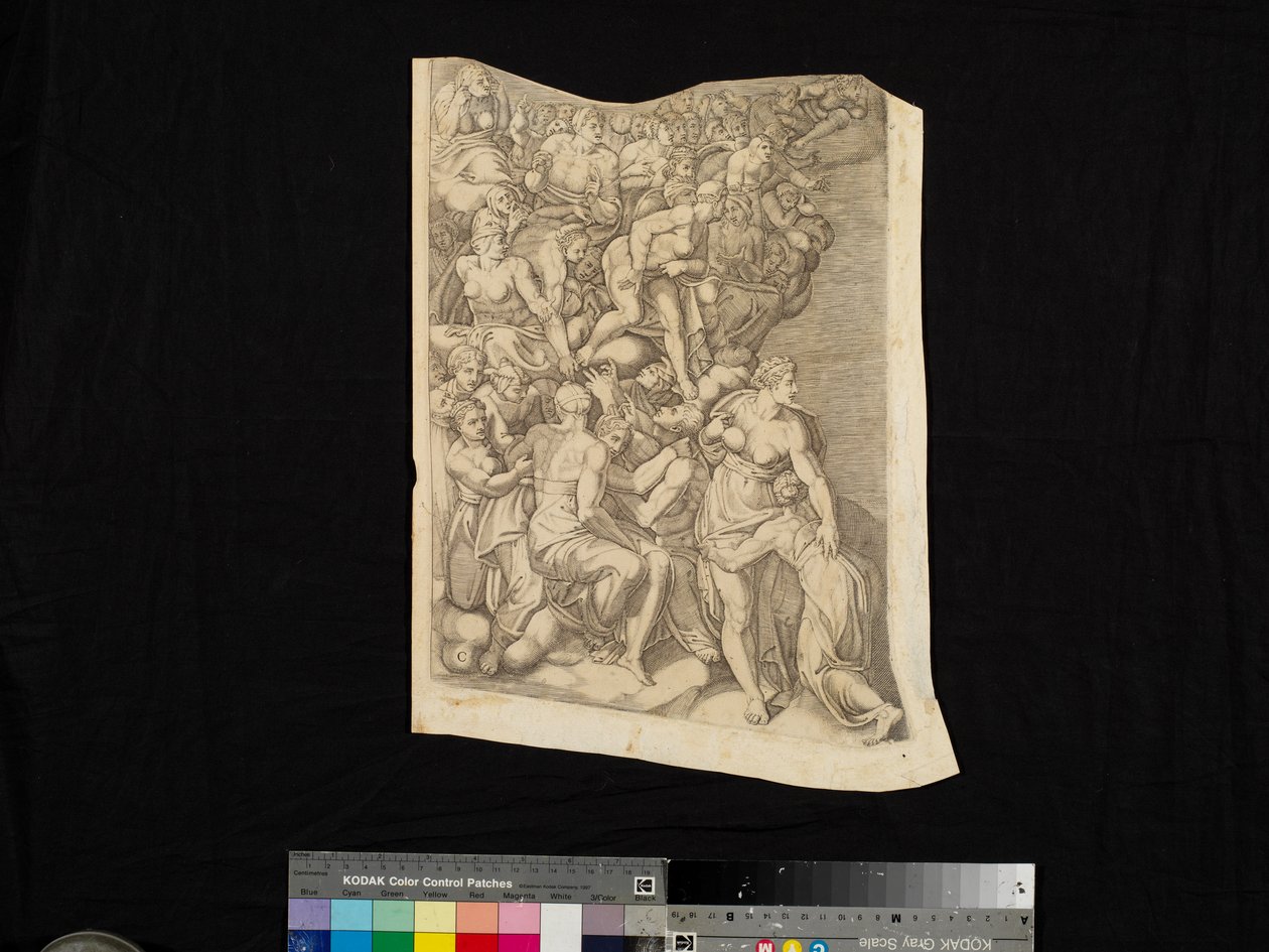 Scen från The Last Judgment av Nicholas Beatrizet