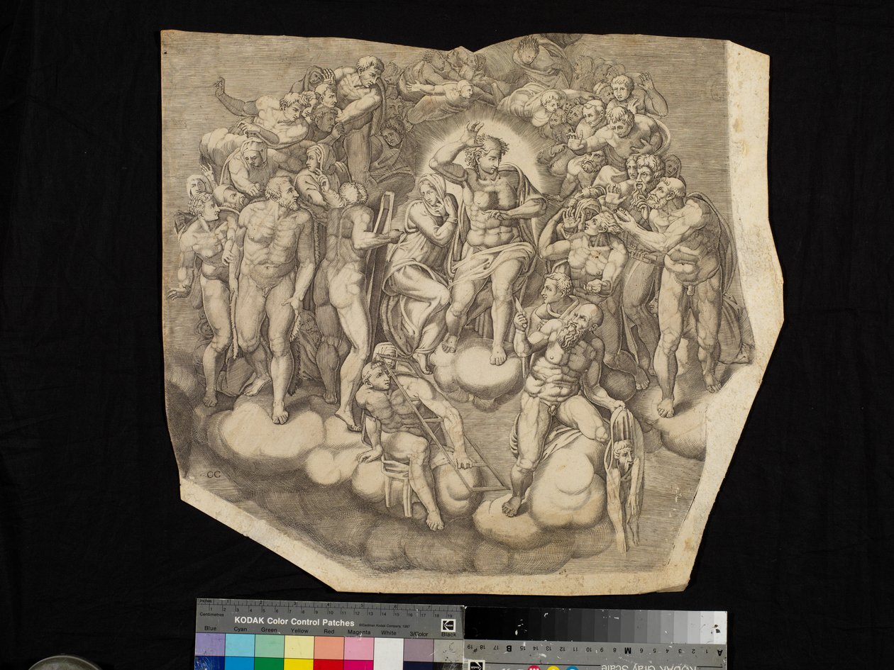 Scen från The Last Judgment av Nicholas Beatrizet
