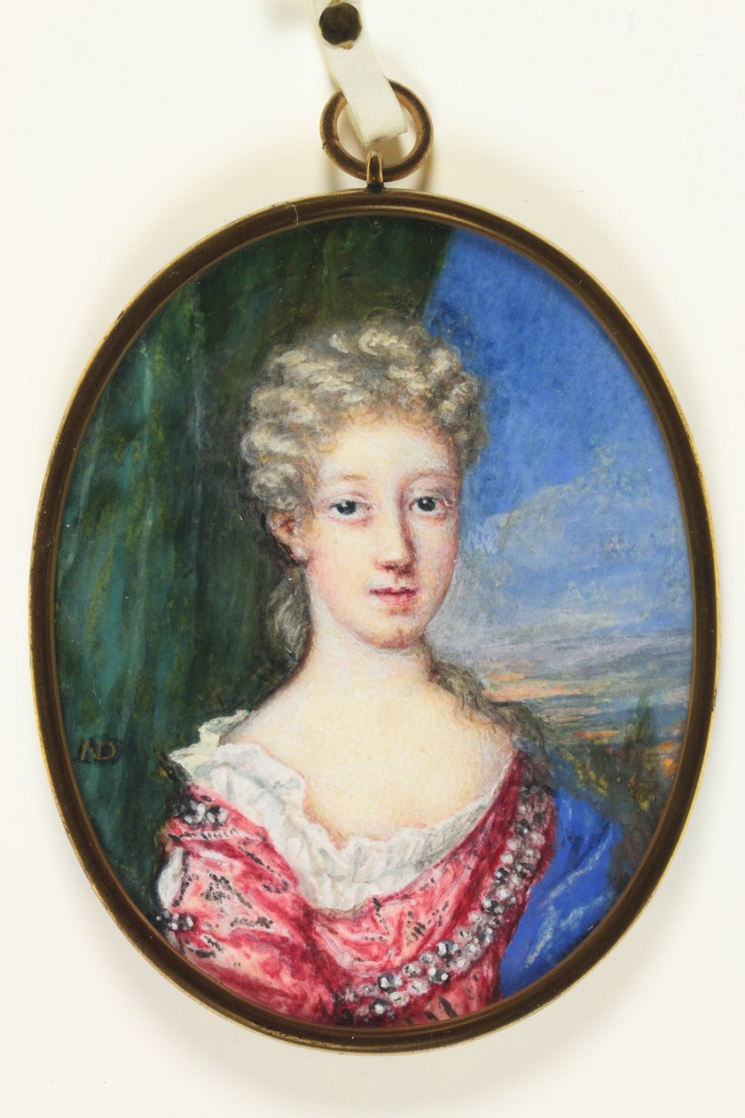 Lady Henrietta Cavendish Harley, efteråt grevinnan av Oxford (emalj) av Nicholas Dixon