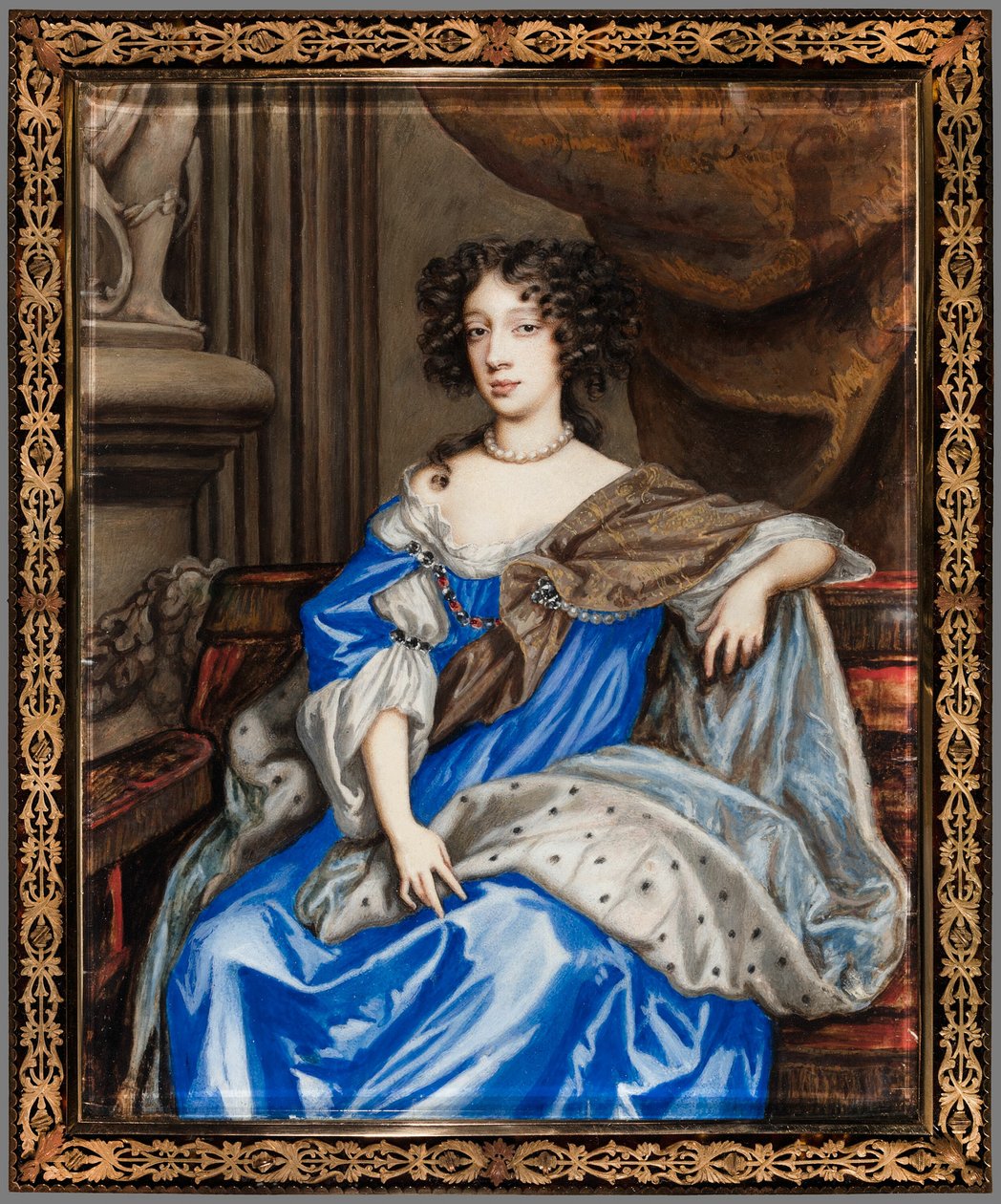 Porträtt av Maria av Modena av Nicholas Dixon