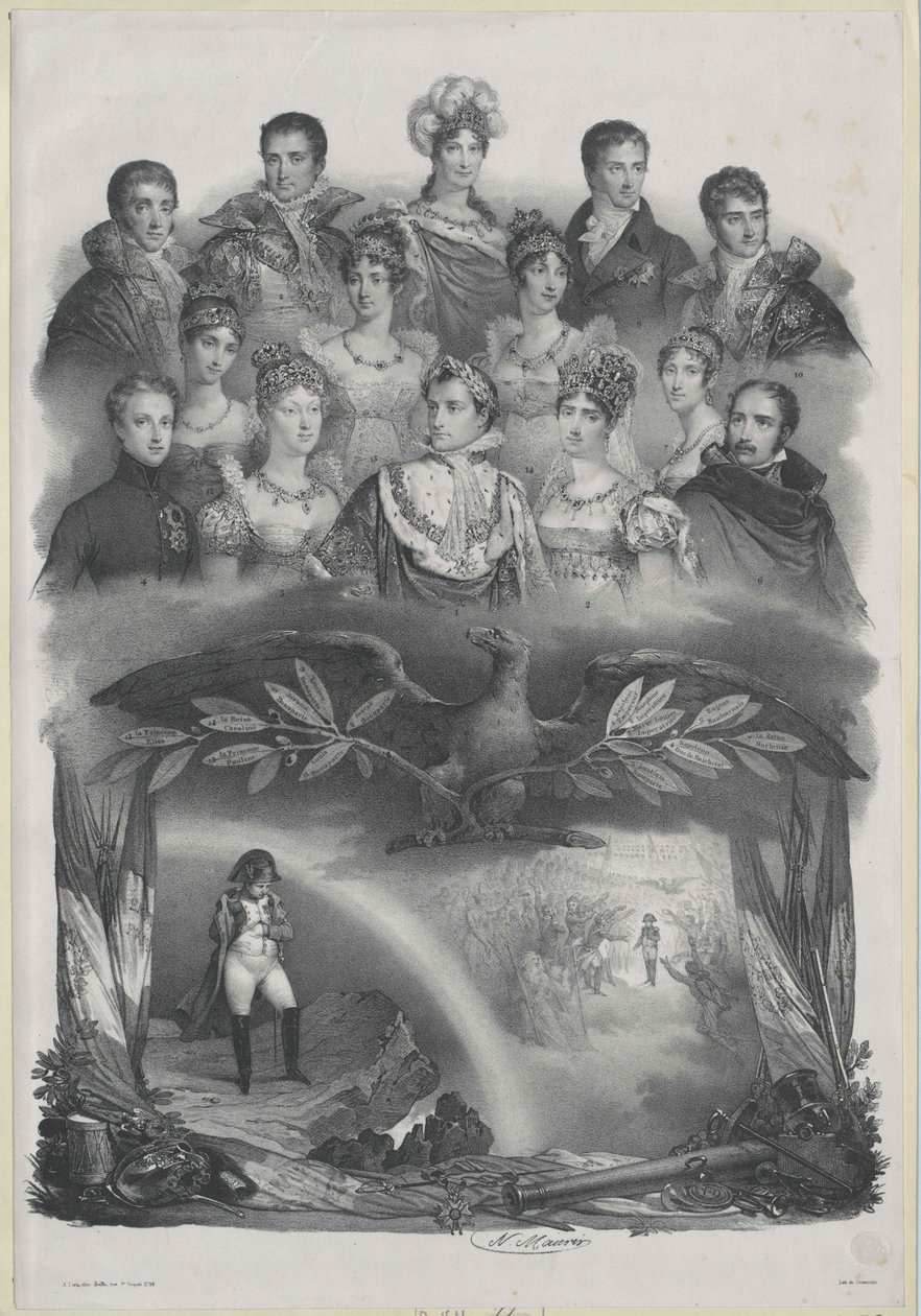 Frankrikes kejsare Napoleon I Bonaparte av Nicholas Eustache (after) Maurin