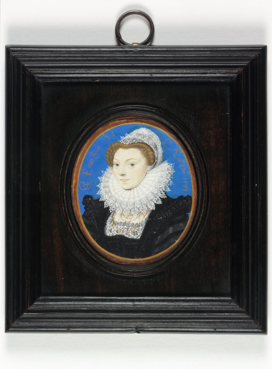 En dam traditionellt identifierad som Mary Queen of Scots av Nicholas Hilliard
