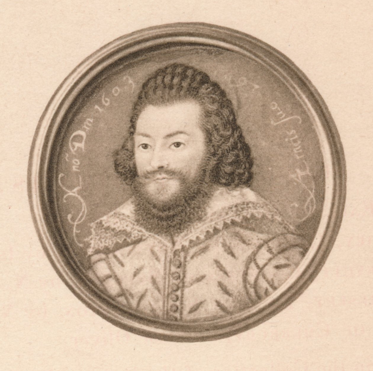 Henry Wriothesley, Earl of Southampton, c1500-talet, 1904 av Nicholas Hilliard