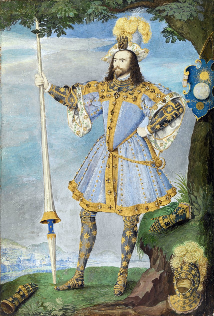 Porträtt av George Clifford, tredje earlen av Cumberland (1558-1605), sjöfarare. Akvarellminiatyr på pergament av Nicholas Hilliard (1547-1618), ca 1590 av Nicholas Hilliard
