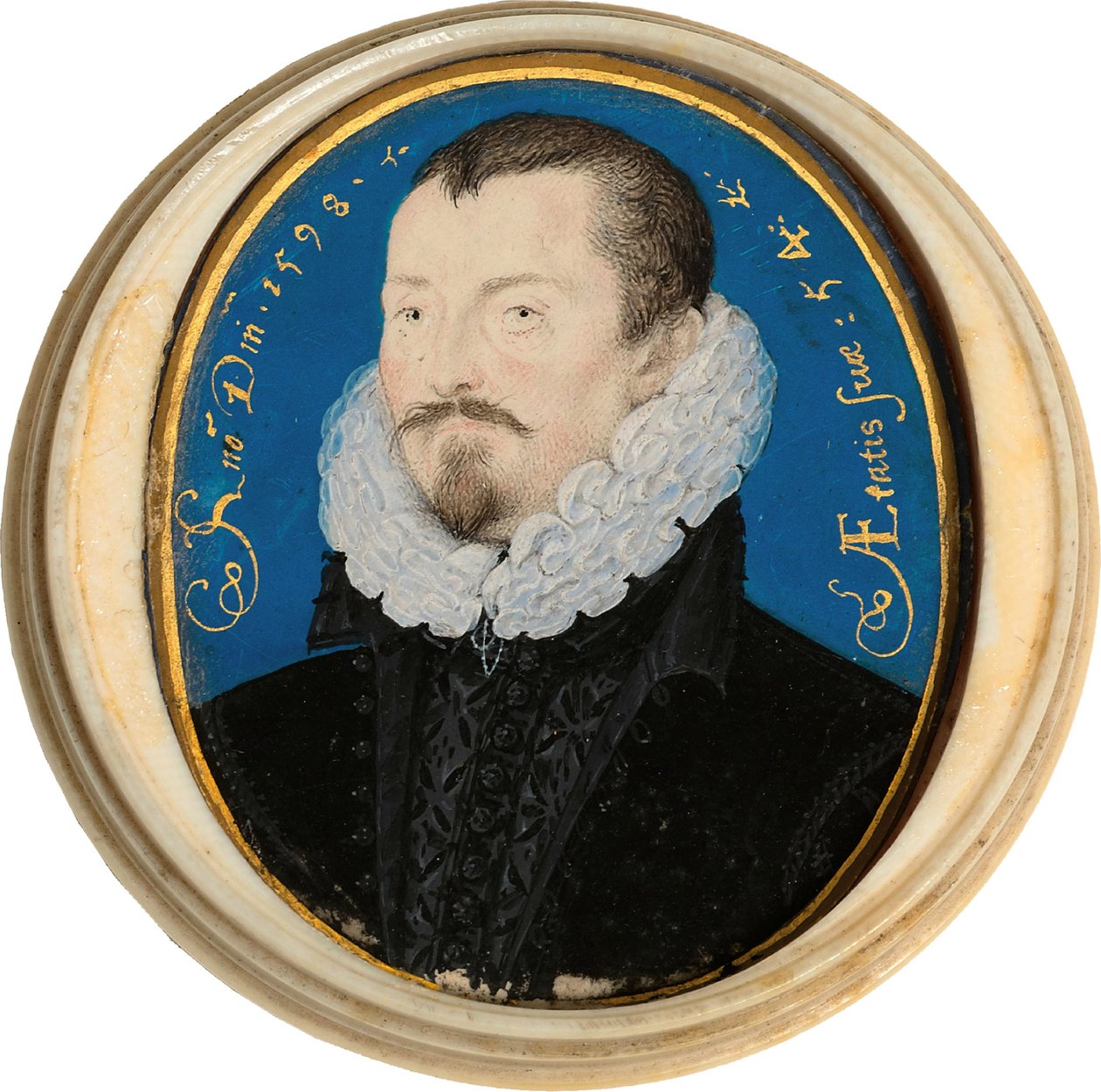 Porträtt av Sir Thomas Bodley 1545-1613, 1598 av Nicholas Hilliard