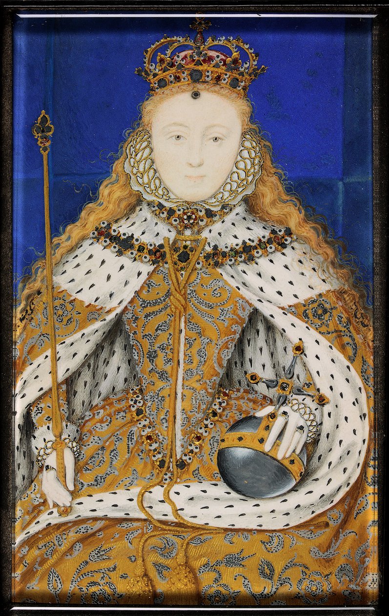 Drottning Elizabeth I (emalj) av Nicholas Hilliard