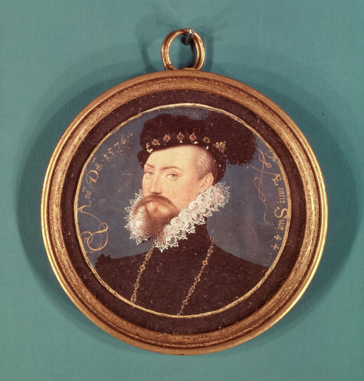 Robert Dudley, Earl of Leicester (ca 1532-88) 1576 av Nicholas Hilliard
