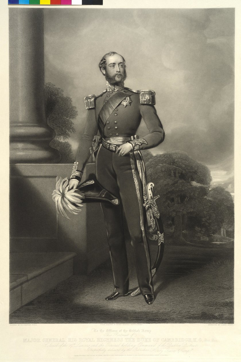 Hertigen av Cambridge Georg (mezzotint) av Nicholas Joseph Crowley