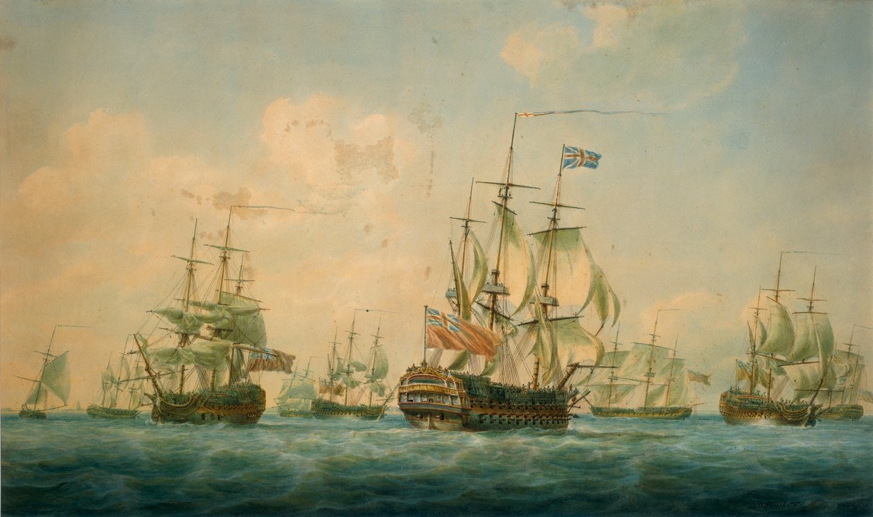 Fartyg vid Spithead 1797 av Nicholas Pocock