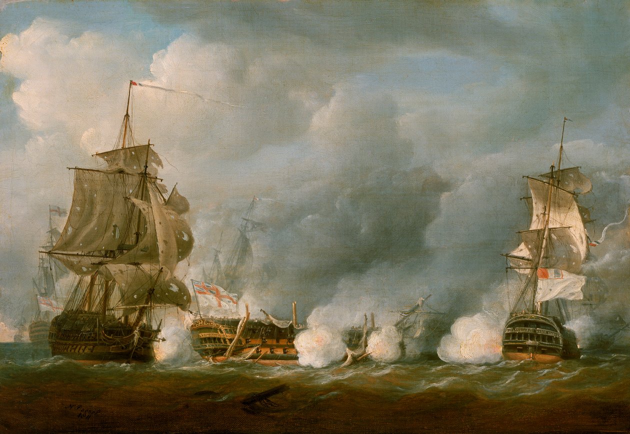 "Försvaret" vid slaget vid den 1 juni 1794 av Nicholas Pocock