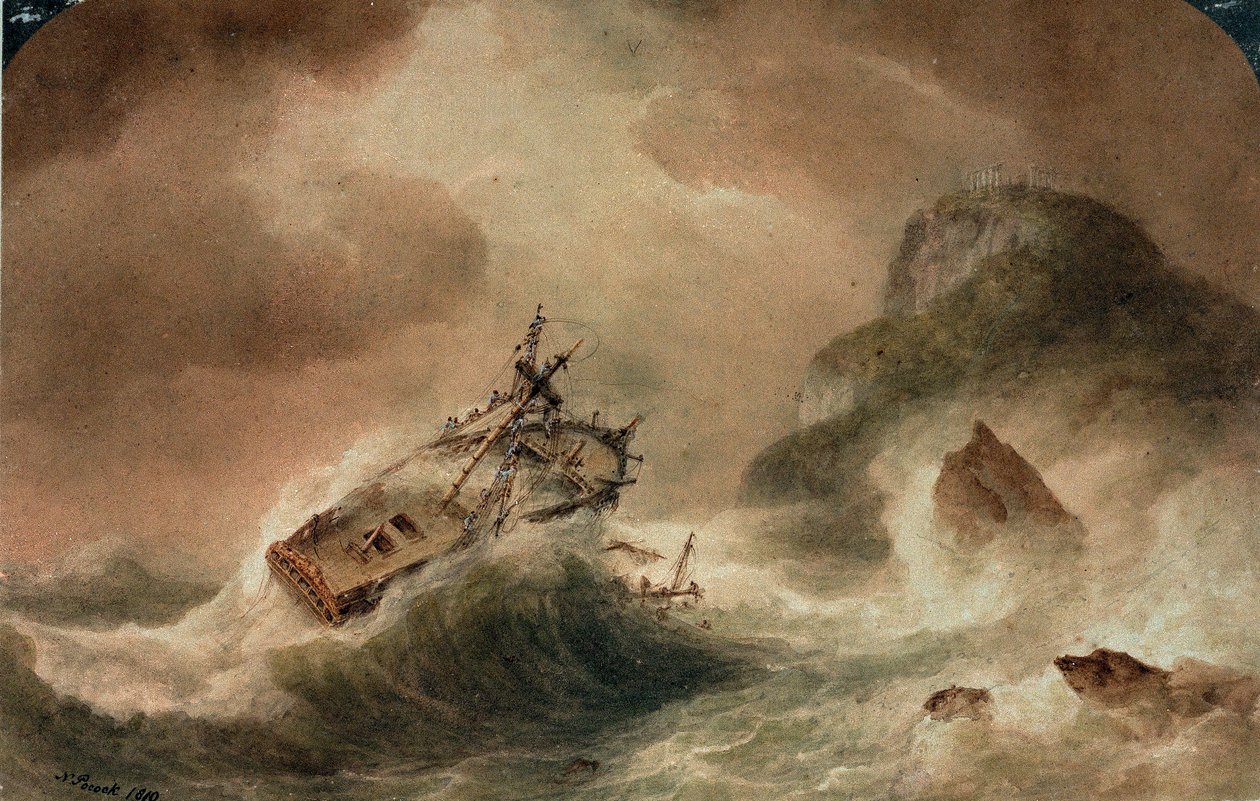 Vraket efter "Britannia av Nicholas Pocock
