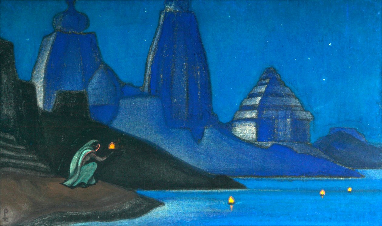 Flame of Happiness Lights on the Ganges