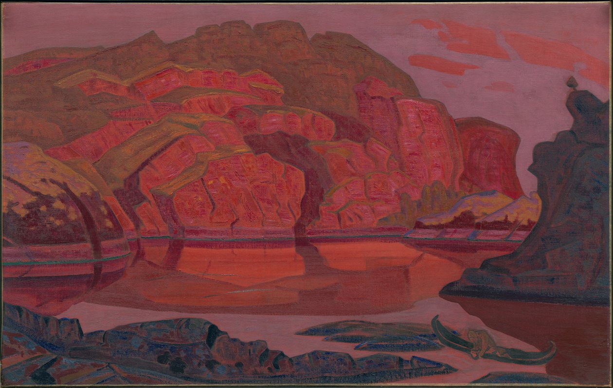 Hidden Treasure, "Heroica"-svit, 1917 av Nicholas Roerich